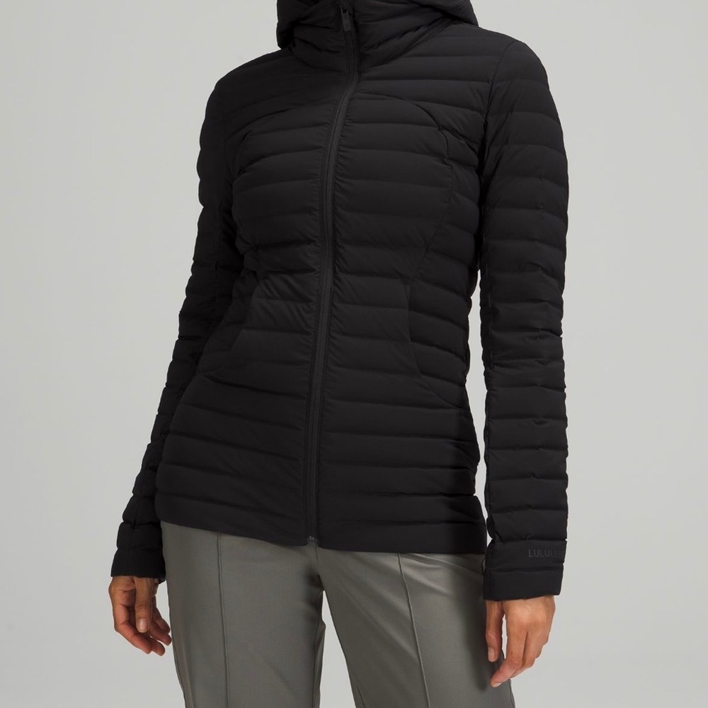 Lululemon Pack it Again Black Jacket, size 12 in excellent condition.